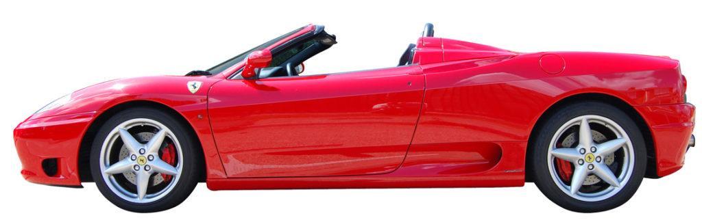 Czerwony samochód Ferrari